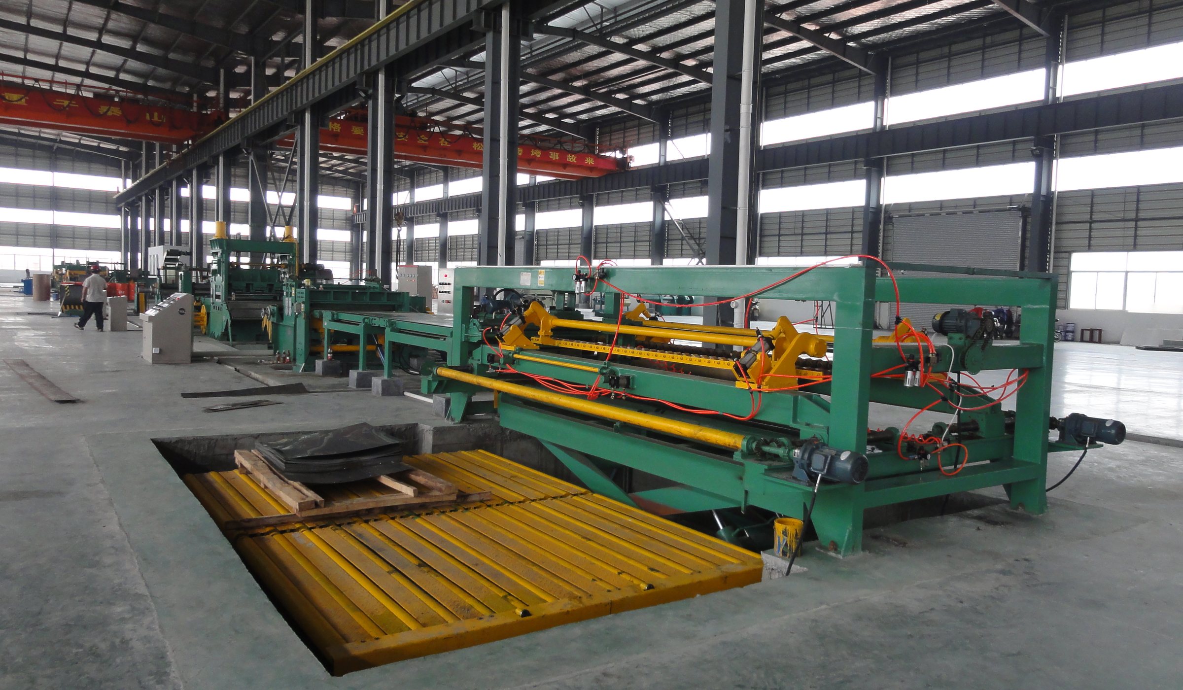 Coil processing line inside Junjian workshop