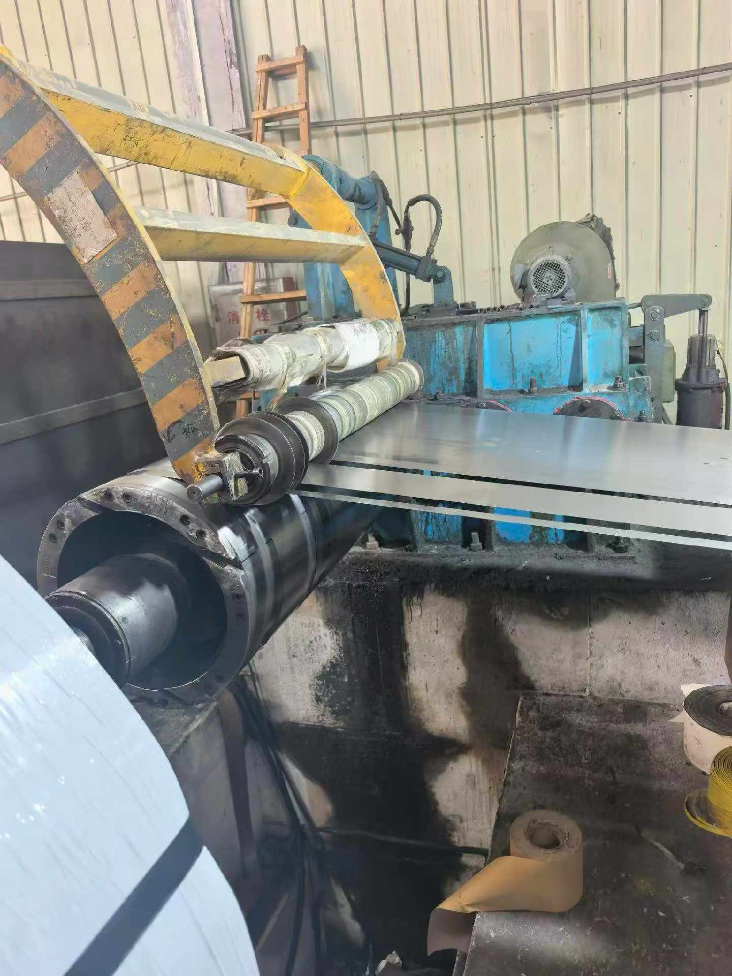 Confirm the machine scope and layout visual for Used Tension Leveling Line Buying Checklist