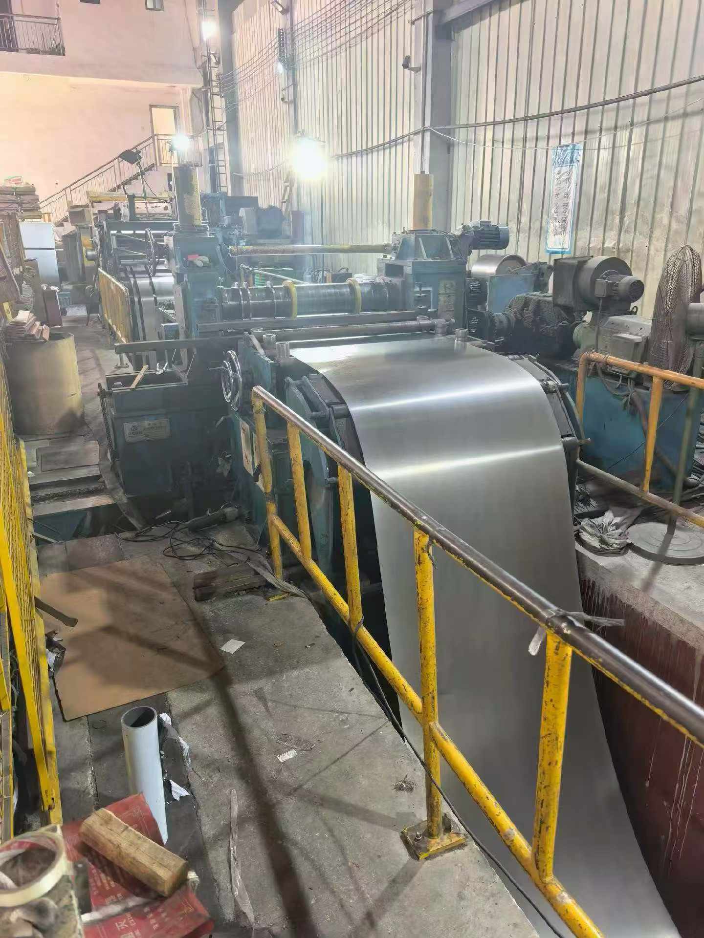 Used 1050mm Full Hydraulic Slitting Line, 0.3-3.0mm